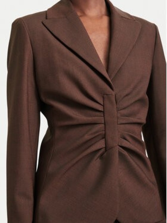 Marella Marynarka Fumana 2623046032 Brązowy ciemny Slim Fit