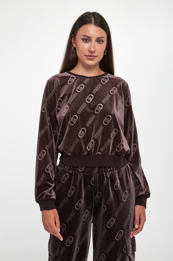 Bluza damska welurowa LIU JO