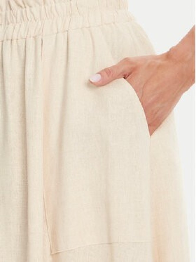 YAS Spódnica maxi Flaxy 26036370 Beżowy Regular Fit