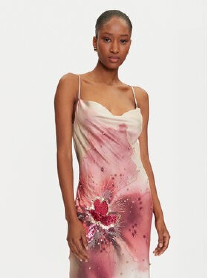 Marciano Guess Sukienka wieczorowa 5GGK57 7099Z Beżowy Regular Fit