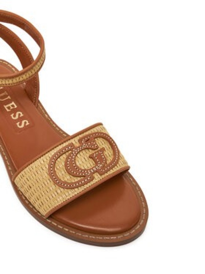 Guess Sandały FLJSIY FAB03 Brązowy