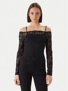 Morgan Bluzka 251-TKISS Czarny Slim Fit