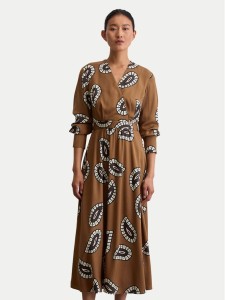 Marc O'Polo Sukienka codzienna 508 1208 21495 Brązowy Flared Fit