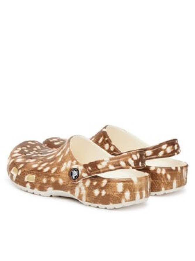 Crocs Klapki Classic Pop Animal Clogs 214153 Brązowy