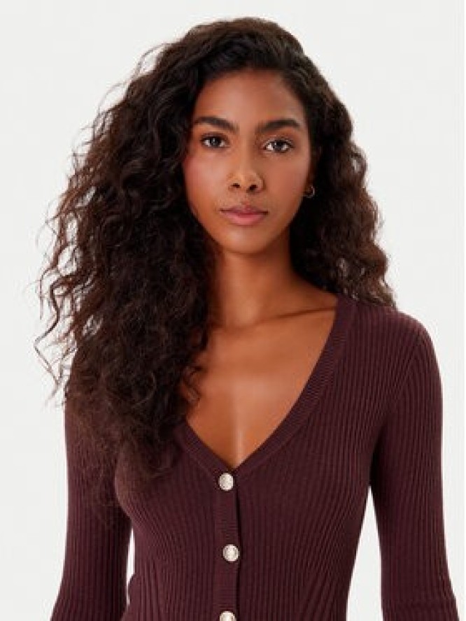 Guess Kardigan W5BR16 Z3OW2 Bordowy Slim Fit