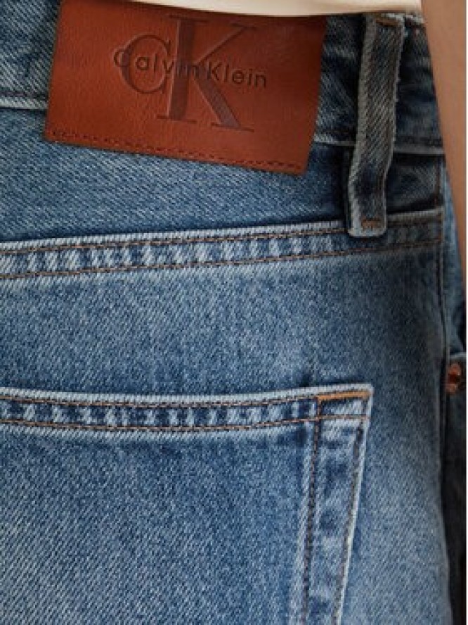 Calvin Klein Jeans Jeansy LV047F715G Szary Straight Fit