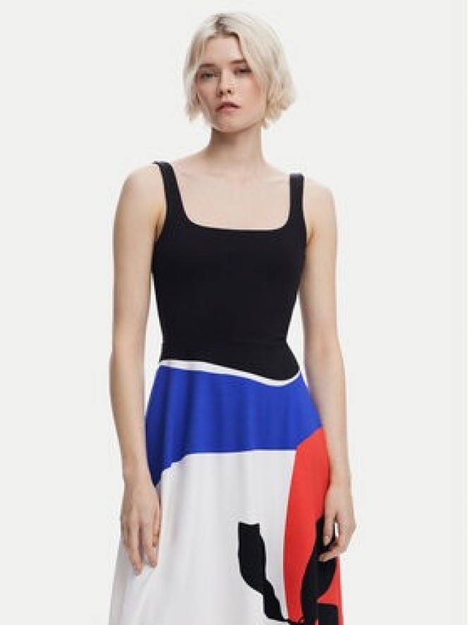 Desigual Sukienka codzienna Ondas 25SWVK41 Kolorowy Regular Fit