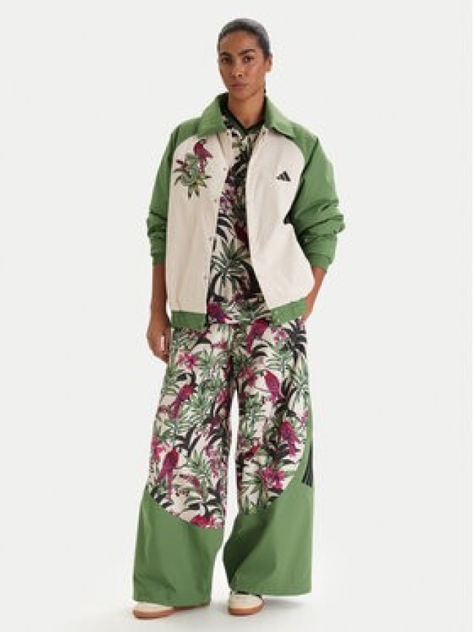 adidas Bluza Farm Rio Premium KD4611 Zielony Oversize