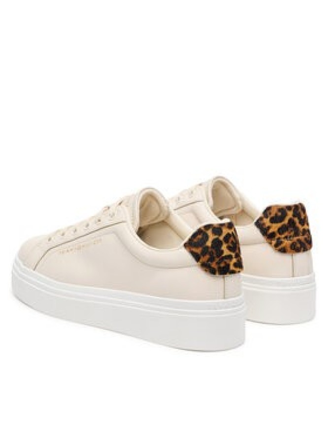 Tommy Hilfiger Sneakersy Th Feminine Platform Cheetah FW0FW09693 Beżowy jasny
