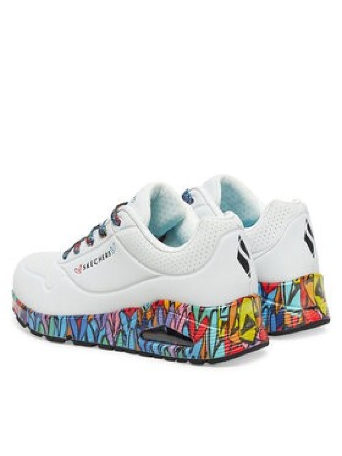 Skechers Sneakersy Skechers Uno - Ravaged Love 177918/WMLT Biały