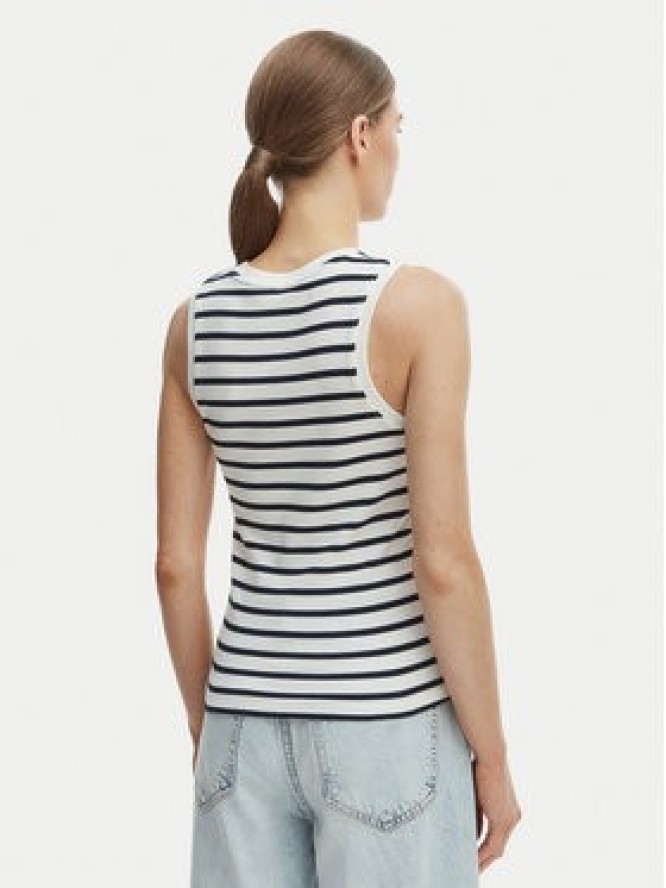 Tommy Hilfiger Top WW0WW47806 Écru Slim Fit