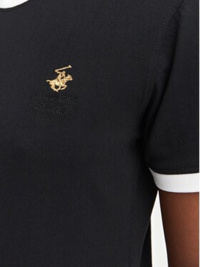 Beverly Hills Polo Club T-Shirt P-SS26W-TS0104 Czarny Regular Fit