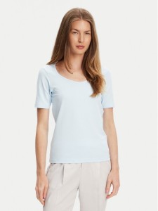 United Colors Of Benetton T-Shirt 3FJHD401P Błękitny Slim Fit