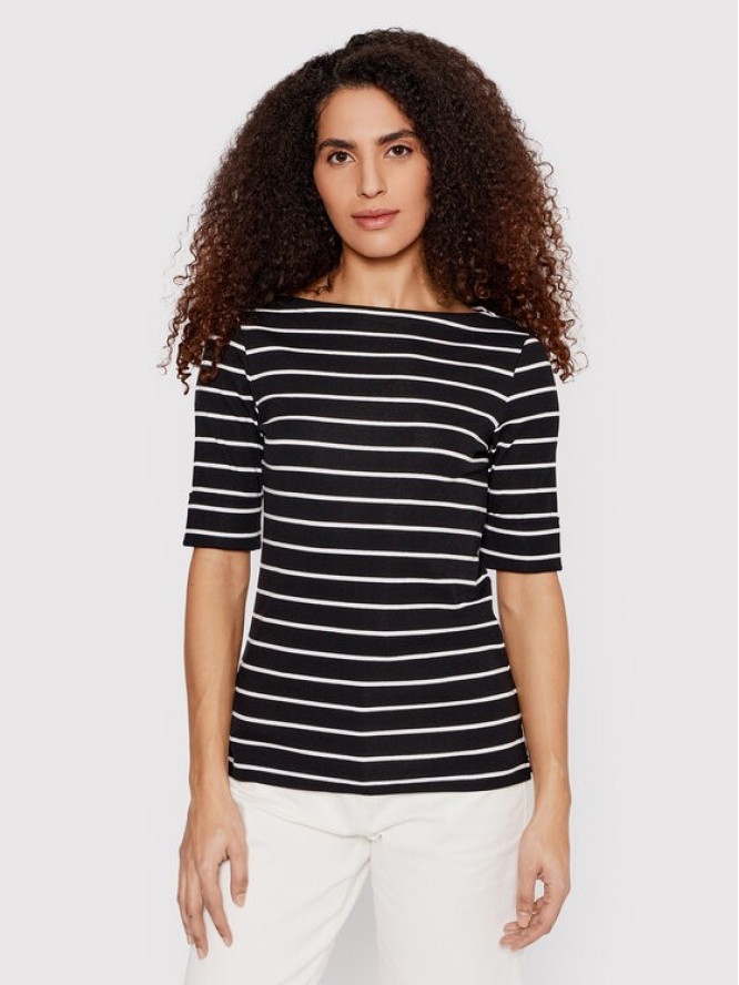 Lauren Ralph Lauren Bluzka 200701085001 Czarny Slim Fit