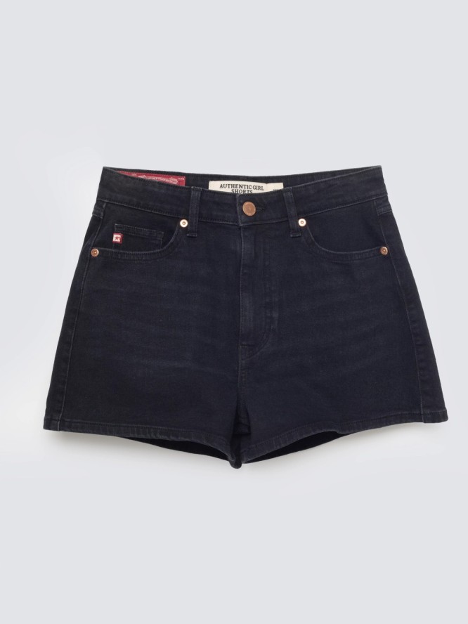 szorty damskie jeansowe czarne authentic girl 989