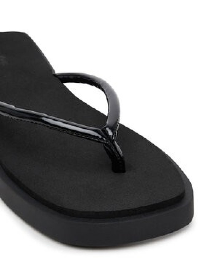 Calvin Klein Jeans Japonki Sq Low Wedge Sandal Stitch YW0YW01716 Czarny