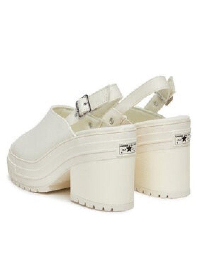 Converse Sandały Chuck 70 De Luxe Heel Sandal Platform A13796C Écru