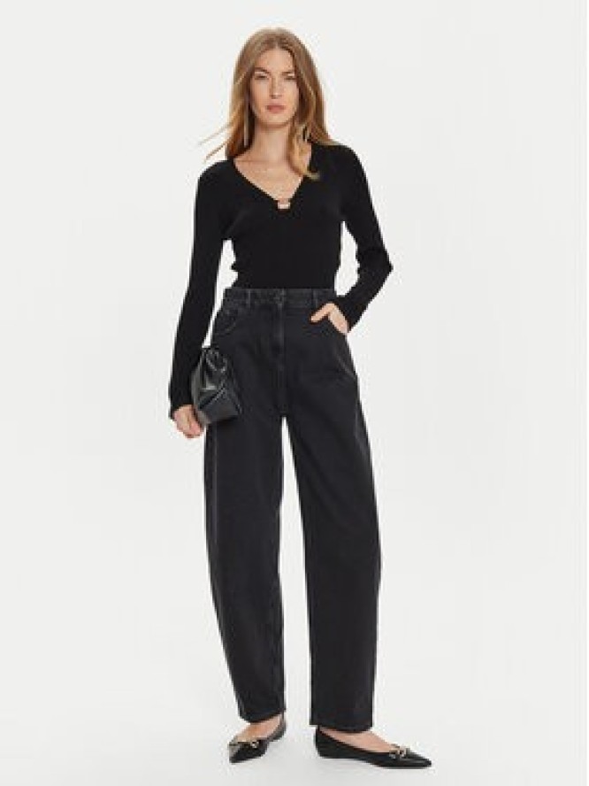 TWINSET Sweter 242TP3132 Czarny Slim Fit