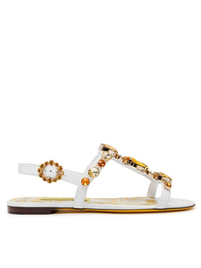 Dolce&Gabbana Sandały CQ0601 AT848 Biały