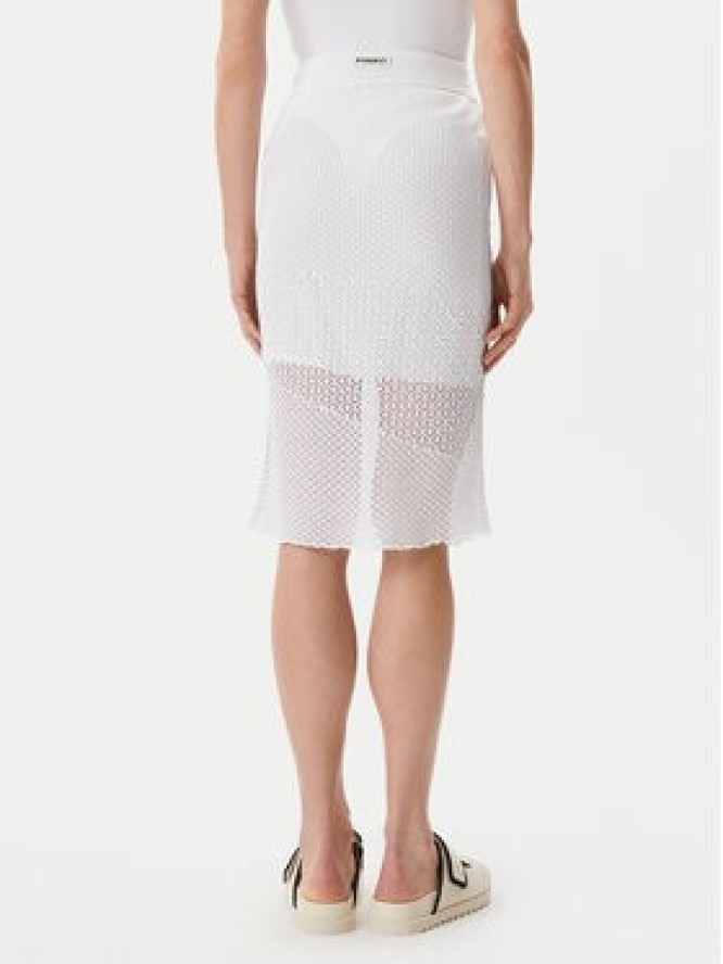 PINKO Spódnica midi Trivor 104892 A2EB Biały Regular Fit