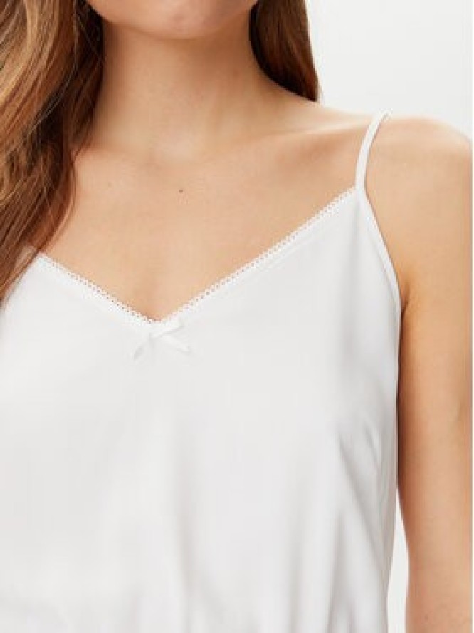 Tommy Jeans Sukienka letnia Essential DW0DW20613 Biały Regular Fit