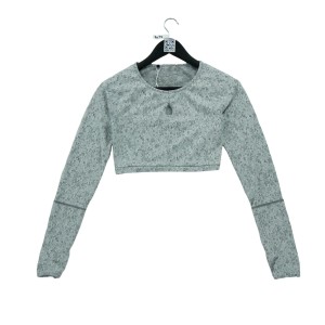 Second life - T-shirt Femme Fitness Yoga Gris - Jak nowy