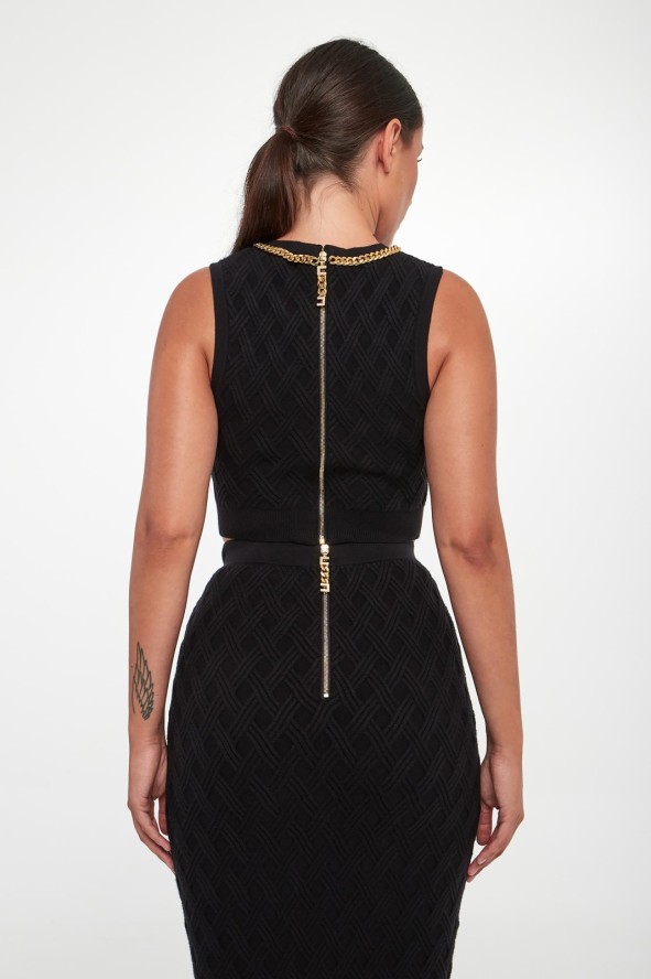 Top damski z łańcuchem ELISABETTA FRANCHI