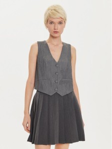 Desigual Kamizelka Bruselas 24WWEWBX Szary Slim Fit