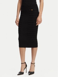 Guess Spódnica ołówkowa W5YD66 Z0130 Czarny Slim Fit
