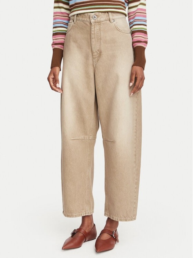 Weekend Max Mara Jeansy Arcadia 2625186061 Beżowy Boyfriend Fit