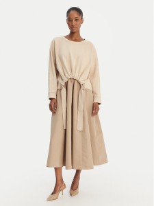 Weekend Max Mara Komplet bluza i sukienka Destino 2615631021 Beżowy Relaxed Fit