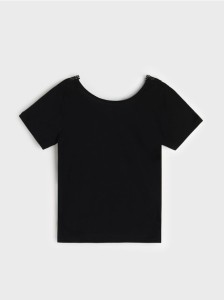 Bluzka z krótkim rękawem - czarny