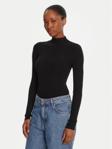 HUGO Sweter Sarmie_B 50522578 Czarny Slim Fit