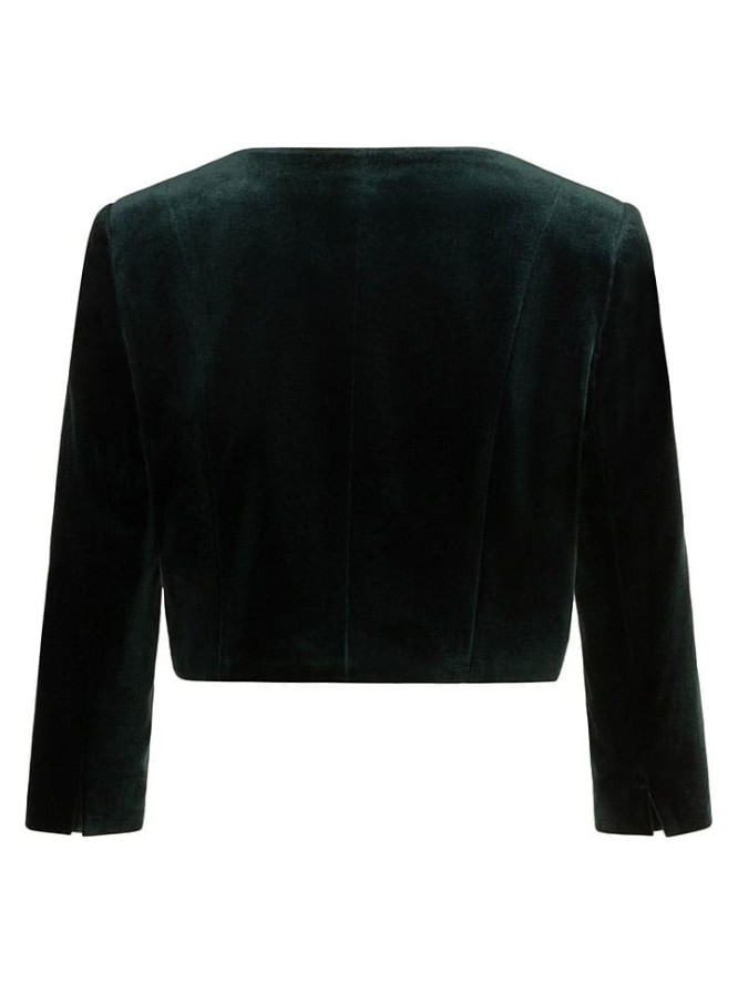 APART Aksamitne bolerko w kolorze ciemnozielonym rozmiar: 40