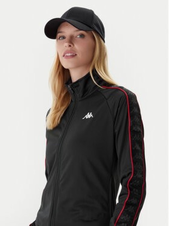 Kappa Bluza 301PSC0 Czarny Slim Fit