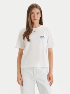 Calvin Klein Jeans T-Shirt LV047F801G Biały Boxy Fit