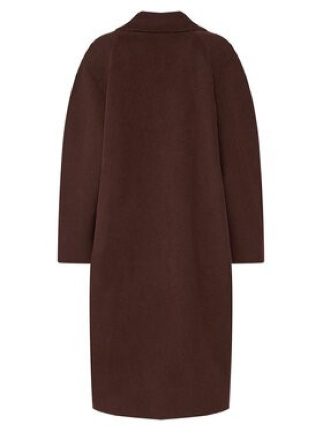 STAUD Płaszcz wełniany Chrysalis R24F8112WL Bordowy Regular Fit