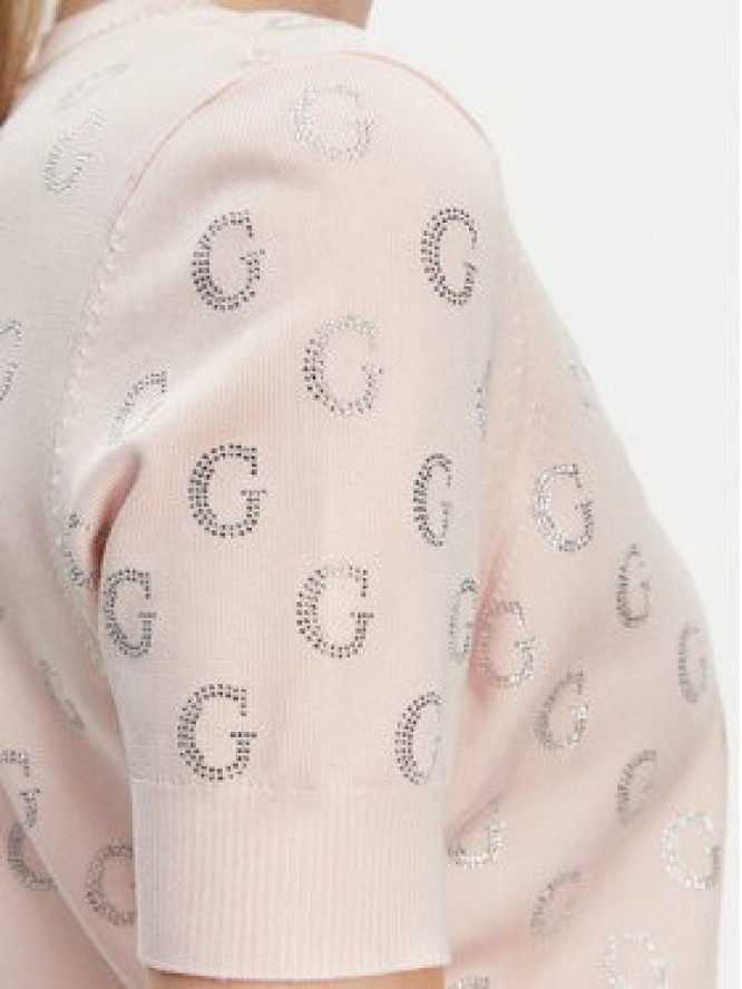 Guess Sweter W5GR05 Z3D60 Różowy Regular Fit