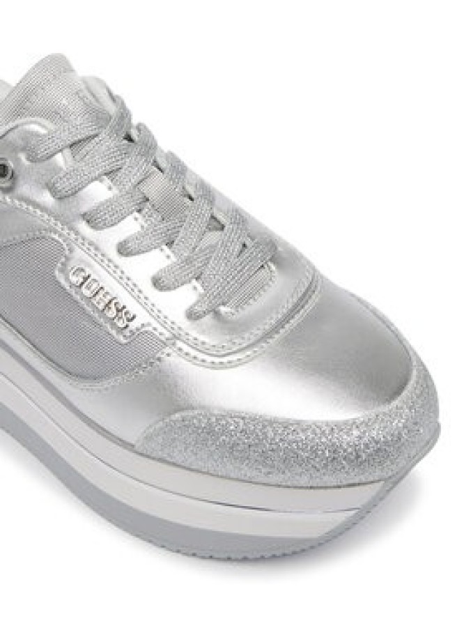 Guess Sneakersy FLJHN3 LEL12 Srebrny