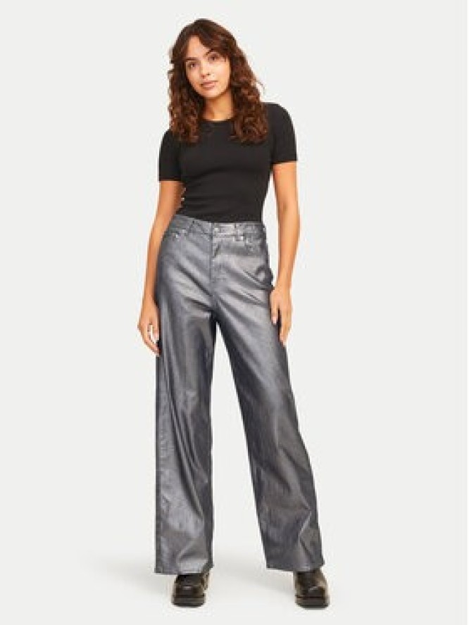 JJXX Jeansy Tokyo 12264457 Srebrny Wide Leg