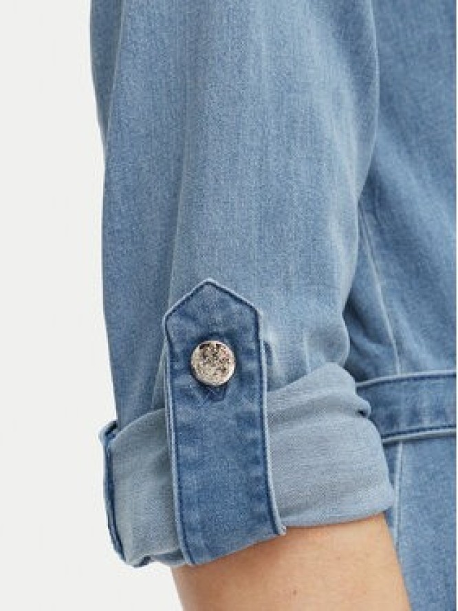 Morgan Sukienka jeansowa 261-RODEX Niebieski Slim Fit