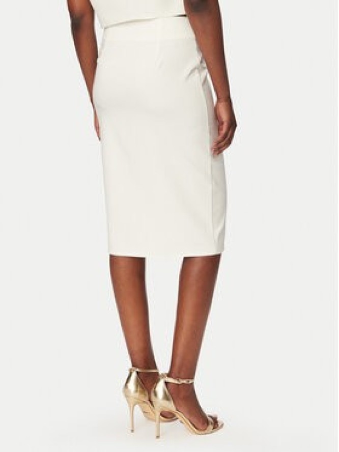 Rinascimento Spódnica ołówkowa CFC0127985003 Biały Slim Fit