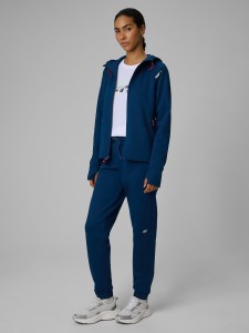 4F Spodnie dresowe joggery damskie - turkusowe S