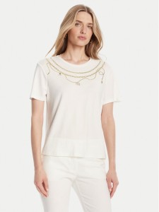 Rinascimento T-Shirt CFC0125707003 Biały Regular Fit