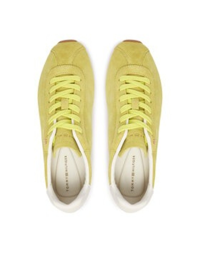 Tommy Hilfiger Sneakersy Th Bella Low Runner Suede FW0FW09189 Zielony