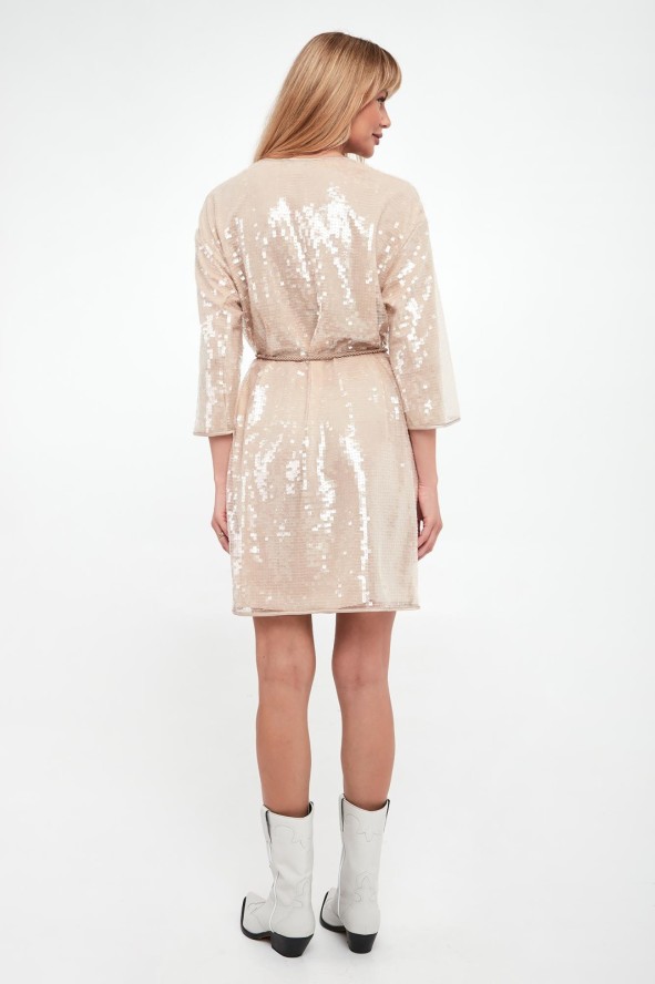 Sukienka cekinowa mini EMPORIO ARMANI