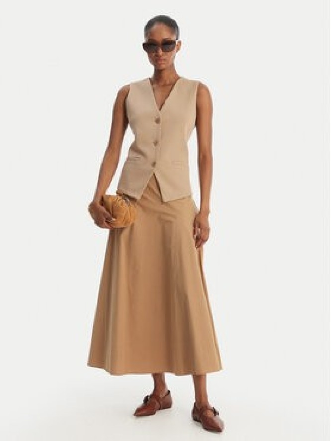 Weekend Max Mara Spódnica trapezowa Zattera 2615101042 Beżowy Regular Fit