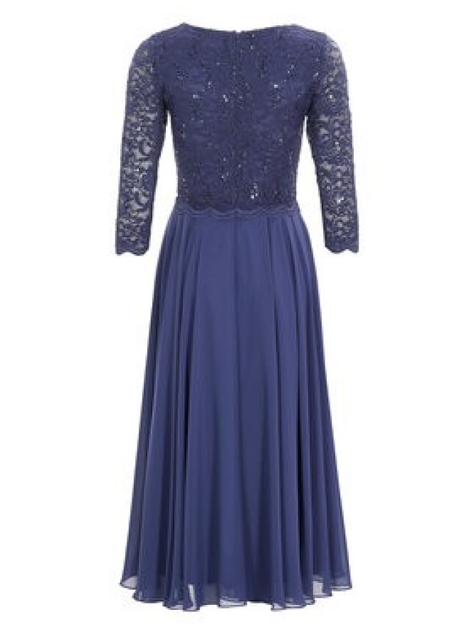 Swing Sukienka koktajlowa 5AI08900 Niebieski Regular Fit