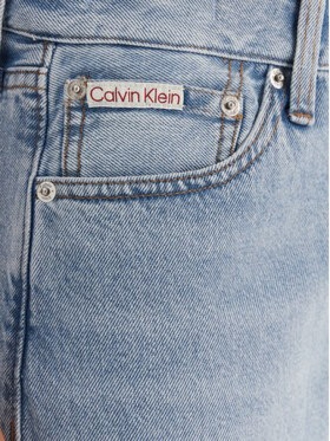 Calvin Klein Jeans Jeansy Eu Barrel LV047E628G Niebieski Regular Fit