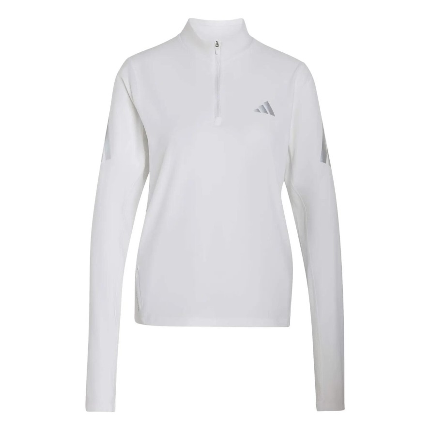 Damska koszulka z długim rękawem i zamkiem błyskawicznym 1/4 adidas Iconic Adi36
